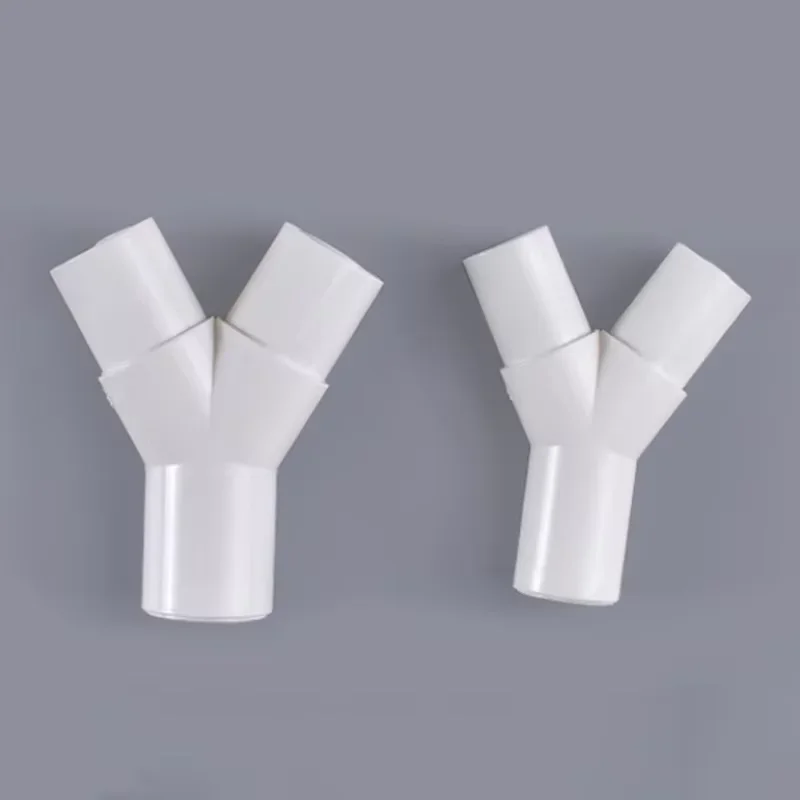 1-50PCS PVC plastic Y type tee Y tee vork waterleiding tee drip box tee joint 16mm/20mm