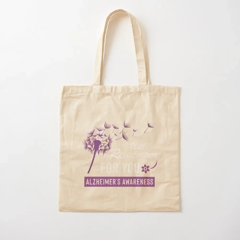 

I WILL REMEMBER FOR YOU ALZHEIMER'S AWARENESS COLLECTION Tote Bag female bag reusable shopping bag tote woman