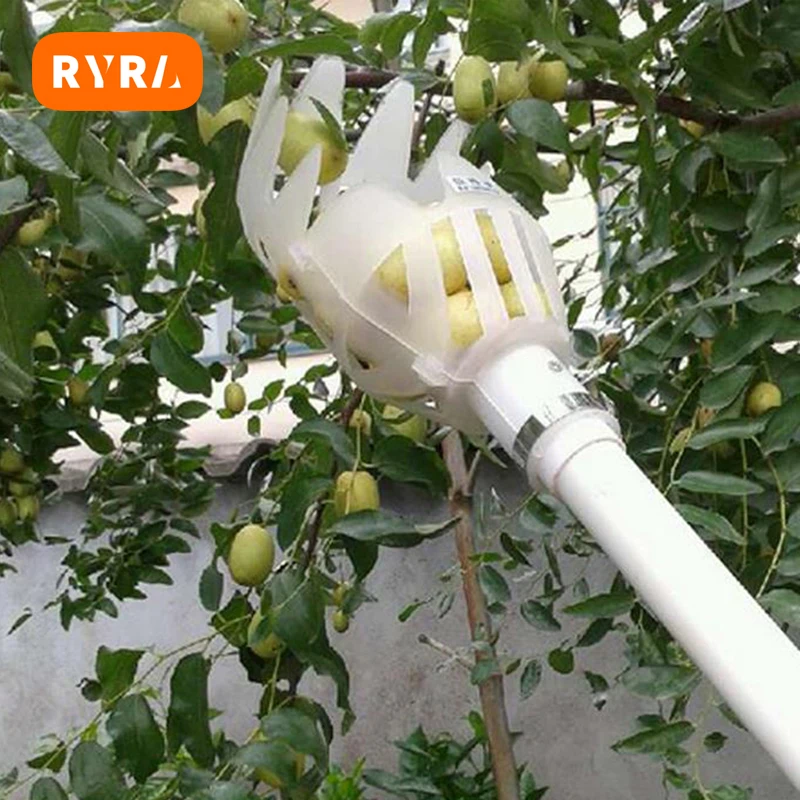 Garden Basket Fruit Picker Head Plastic Fruit Picking Tool High-altitude Fruit Picker Picking Loquat Picking Bayberry Tool