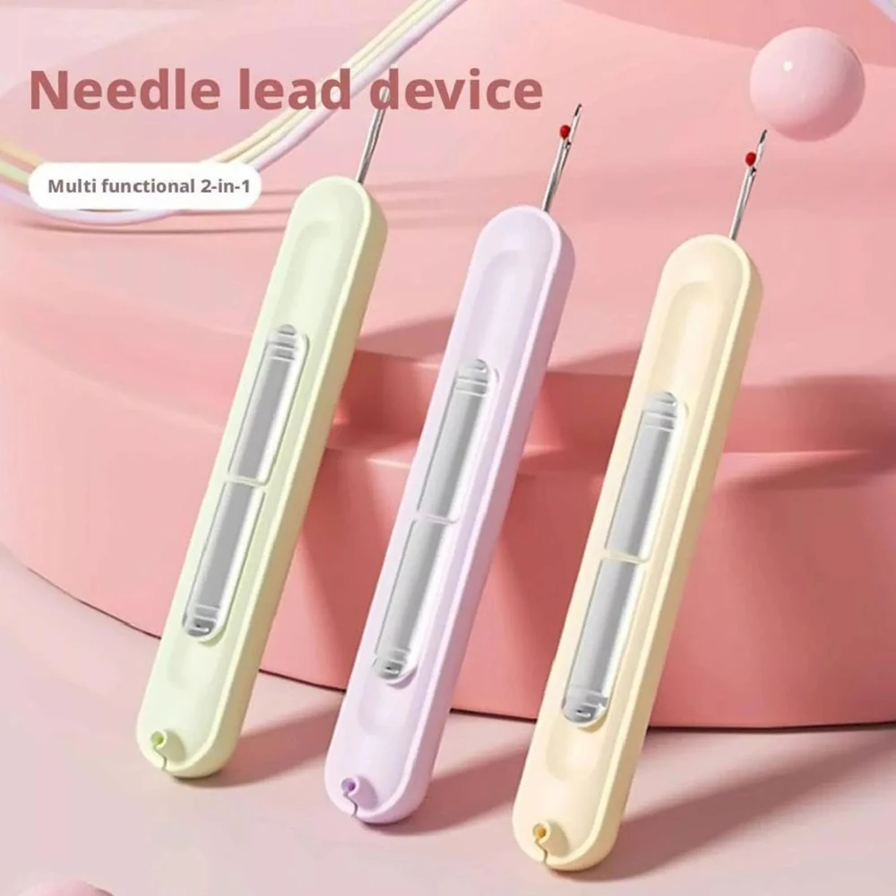 2 in 1 Needle-threaders with Seam Ripper Threading Seam Remover Seam Ripper Tool for Sewing Crafting Cross-Stitch Accesorios