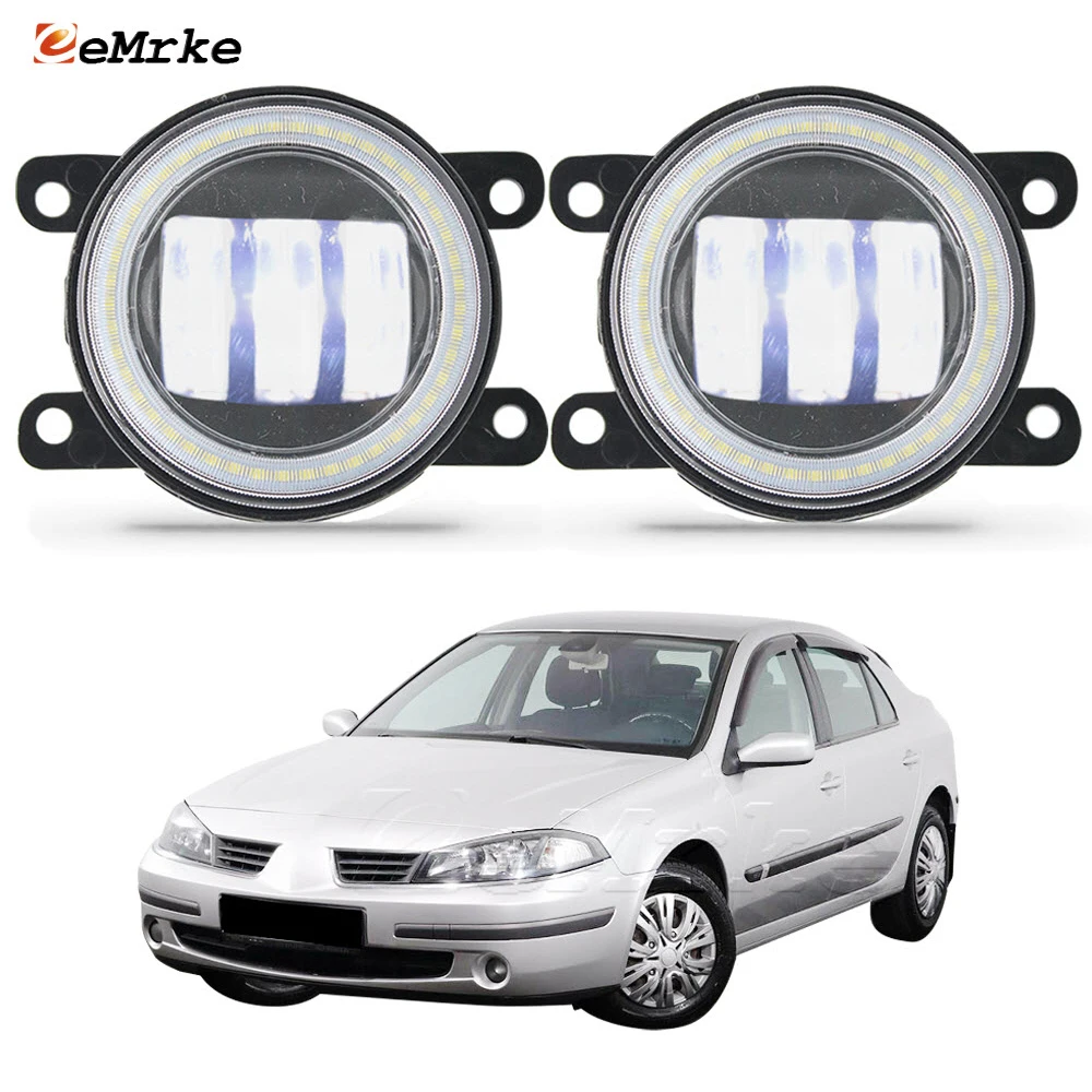 

2x Led Angel Eye DRL Daytime Running Light for Renault Laguna 2 Phase II Typ G 2005 2006 2007 BG0/1 KG0/1 Fog Lights Assembly