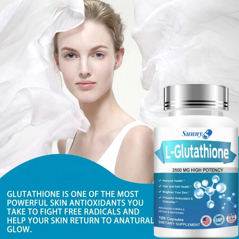 Liposomal Glutathione 2500mg Antioxidant for Clear Skin and Circulatory Health, Non-GMO, Gluten-Free