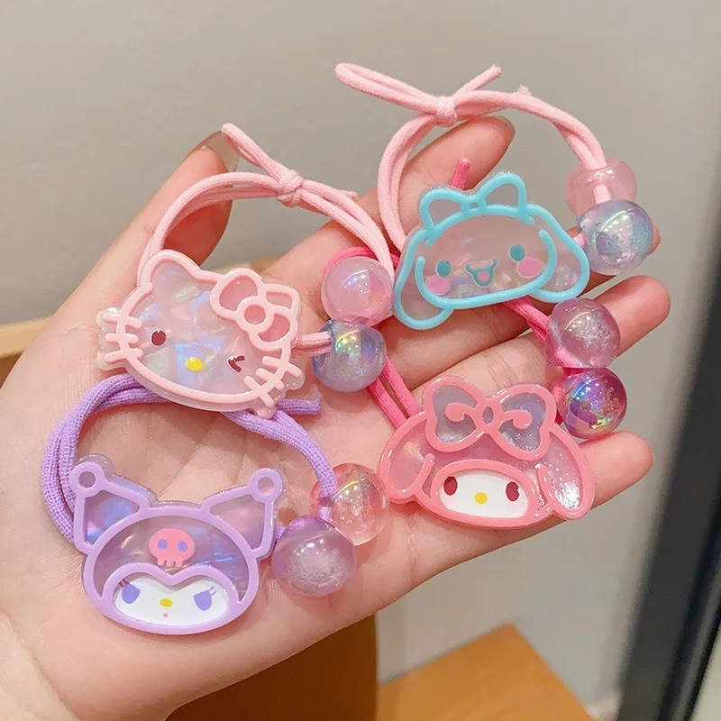 Sanrio Hello Kitty Melody Cinnamoroll New Cartoon Cute Hair Tie, durevole e Non dannoso, Ponytail Hair Tie accessori per capelli