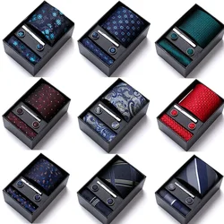 Men's tie six sets gift box group tie business formal annual meeting festival office high-end wedding bow  tie