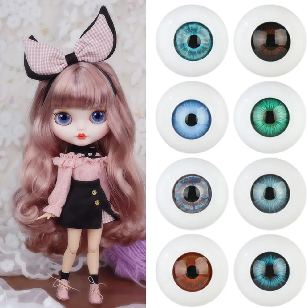 1Pair 24mm 30mm Blue Brown Green Doll Acrylic Eyes Doll Eyeball For BJD Doll Making Crafts DIY Doll Eyes Accessories