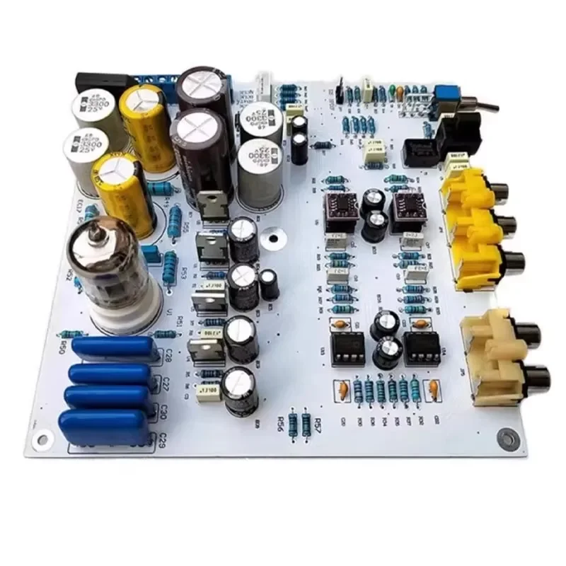 PCM1794 5670 Vacuum tube 12W+12W Tube Buffer DAC Decoding Board Fiber Coaxial discrete Resistor Amplifier Board