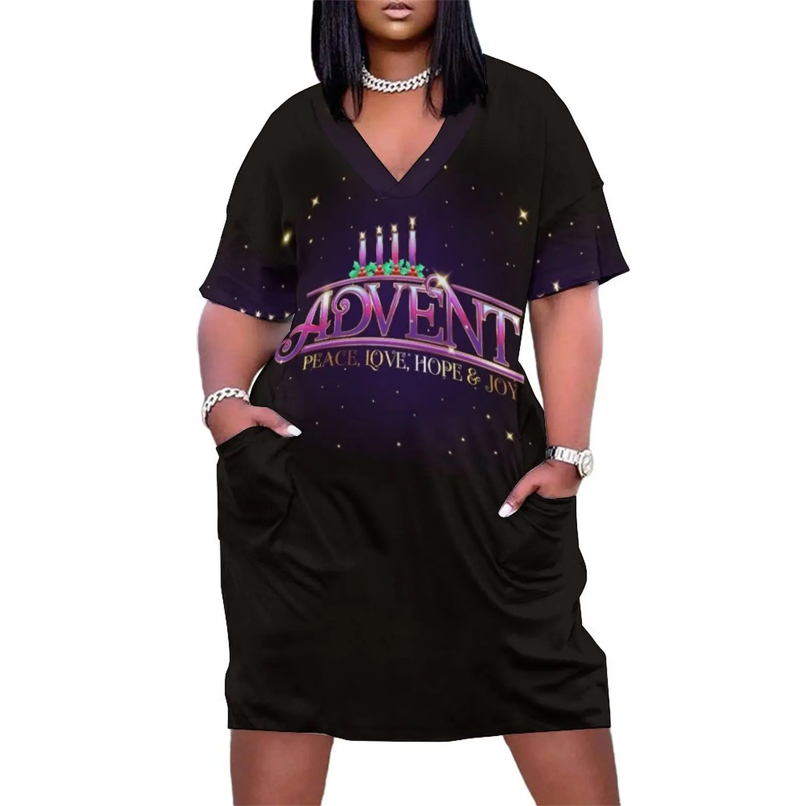 

Month of Advent Christmas Season Loose Pocket Dress dresses summer wedding guest dress 2025 Dress women for women 2025