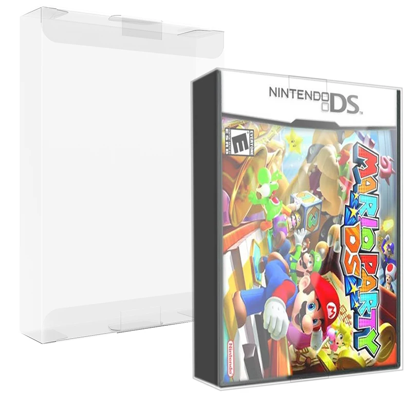 Caja de almacenamiento de cartuchos para Nintendo DS, estuche Protector transparente, protección de colección NTSC, lote de 10 unidades