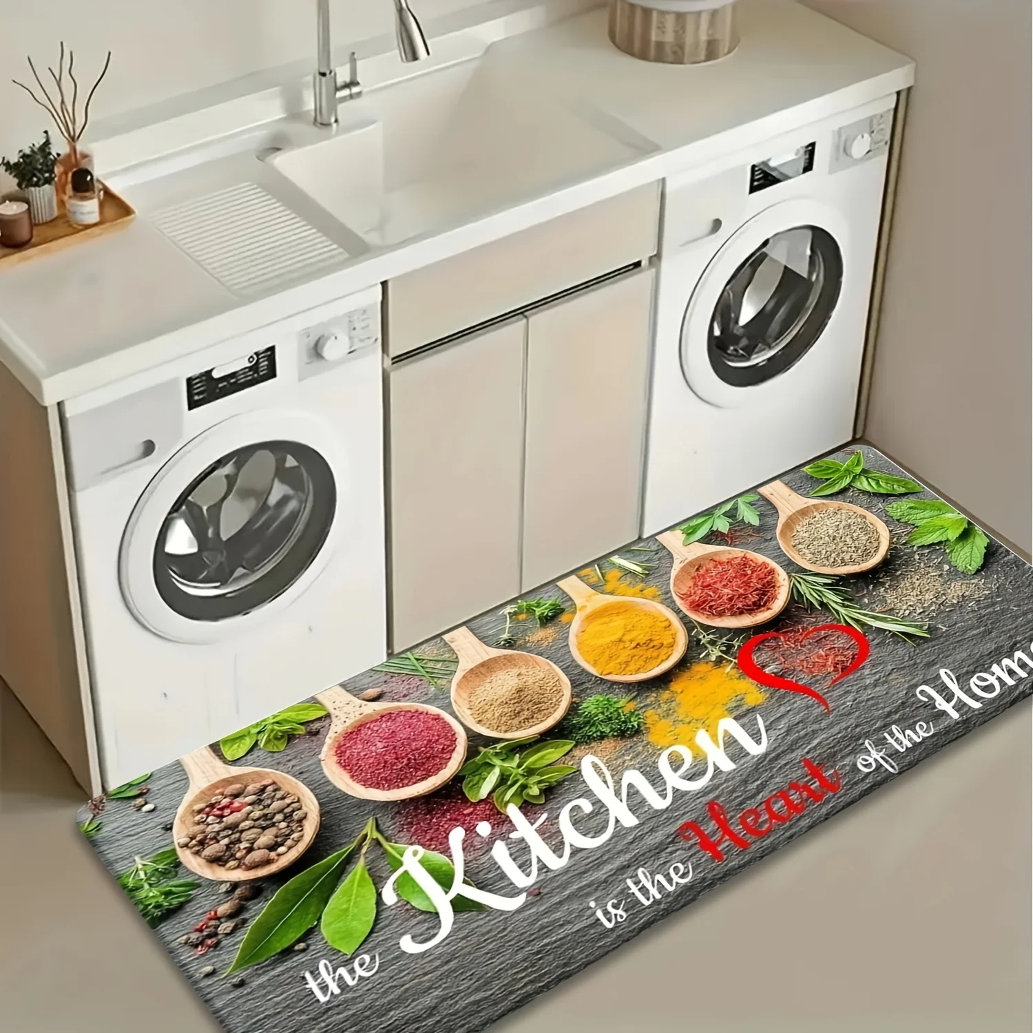 Renkli Yemek Baharatları ve Ot - Commercial Kitchen Background incelemesi ve fiyatı