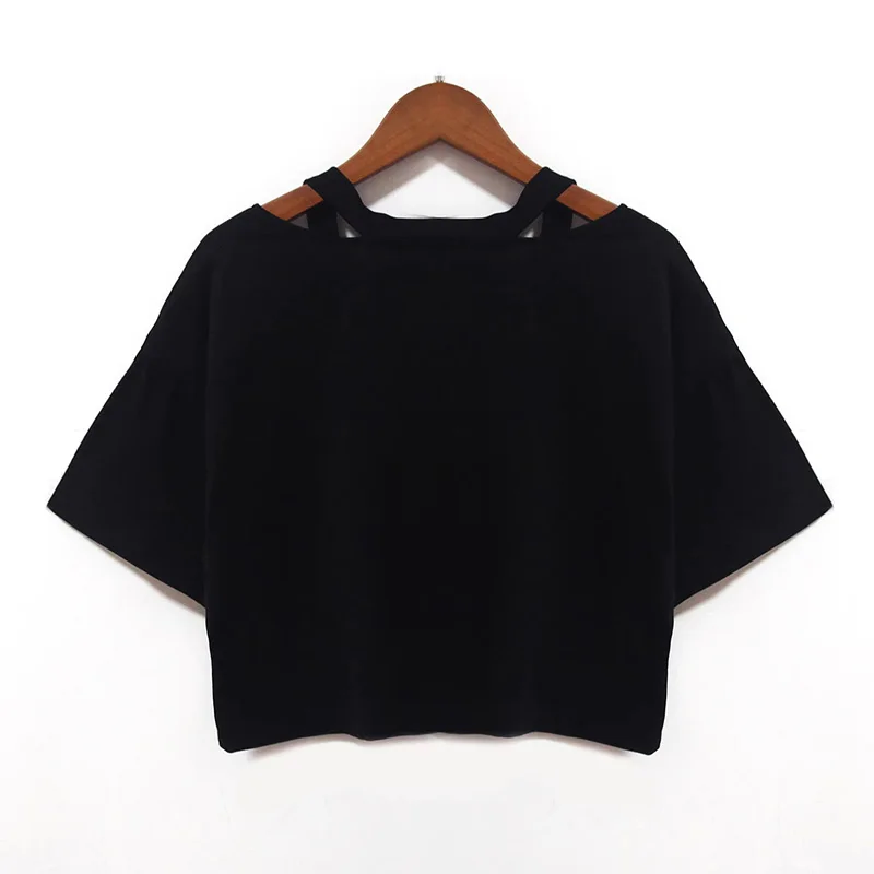 Women's Short Sleeve Cropped T Shirt Drawstring Graphic Tshirt Fashion T-shirt Sexy Crop Tops with Heart Print Clothes