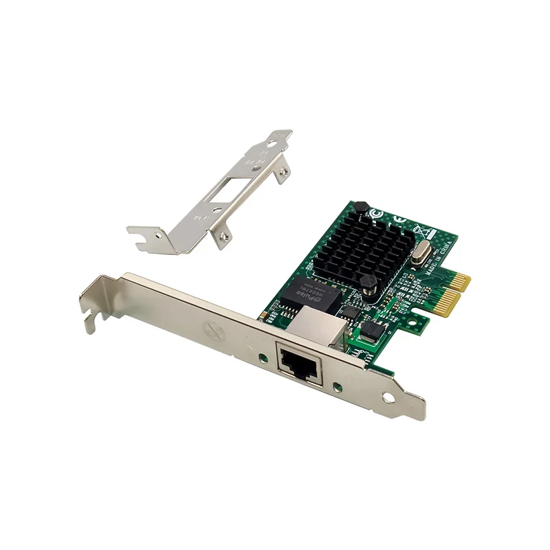 Single Port Gigabit Copper Ethernet Broadcom BCM5751 Chip PCI-E X1 Controller Card RJ45 Desktop PXE Diskless Server Network Adap