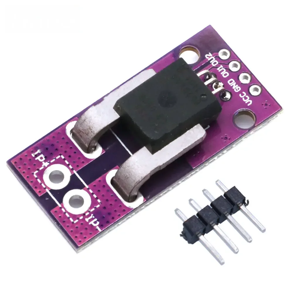 ACS758 50A AC/DC High-Precision Current Sensor Module with Isolated Analog Output (3.3V-5V) for Drones, RC Models Energy Meters