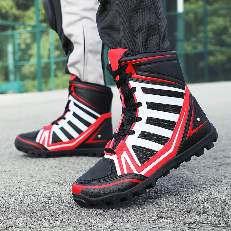 

Motorcycle protective boots new men's four season cross-country breathable fashionable comfortable outdoor high top riding boots