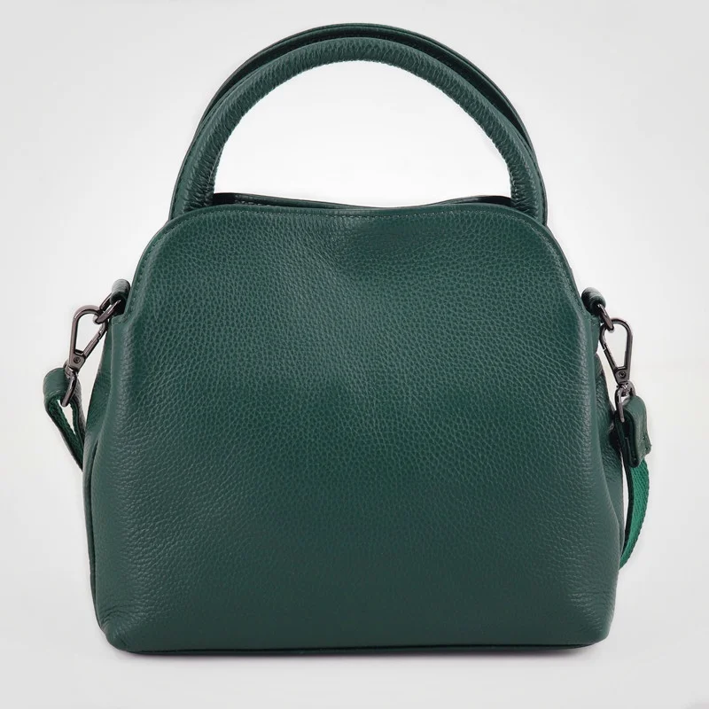 

Elegant Handbag Women Genuine Leather Bag 2026 New Arrivals Green Ladies Shoulder Crossbody Bag Solid Color Lady Tote Hand Bag