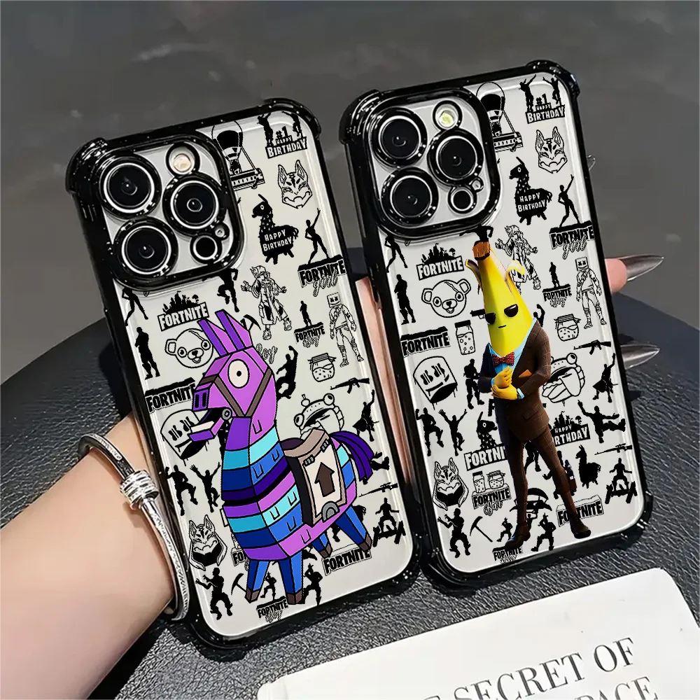 Hot Game F-Fortnites Plating Phone Case for Samsung A37 A57 A07 A36 A16 A06 A35 A55 A25 A26 A05s A15 A54 A34 A24 A14 A05 4G 5G