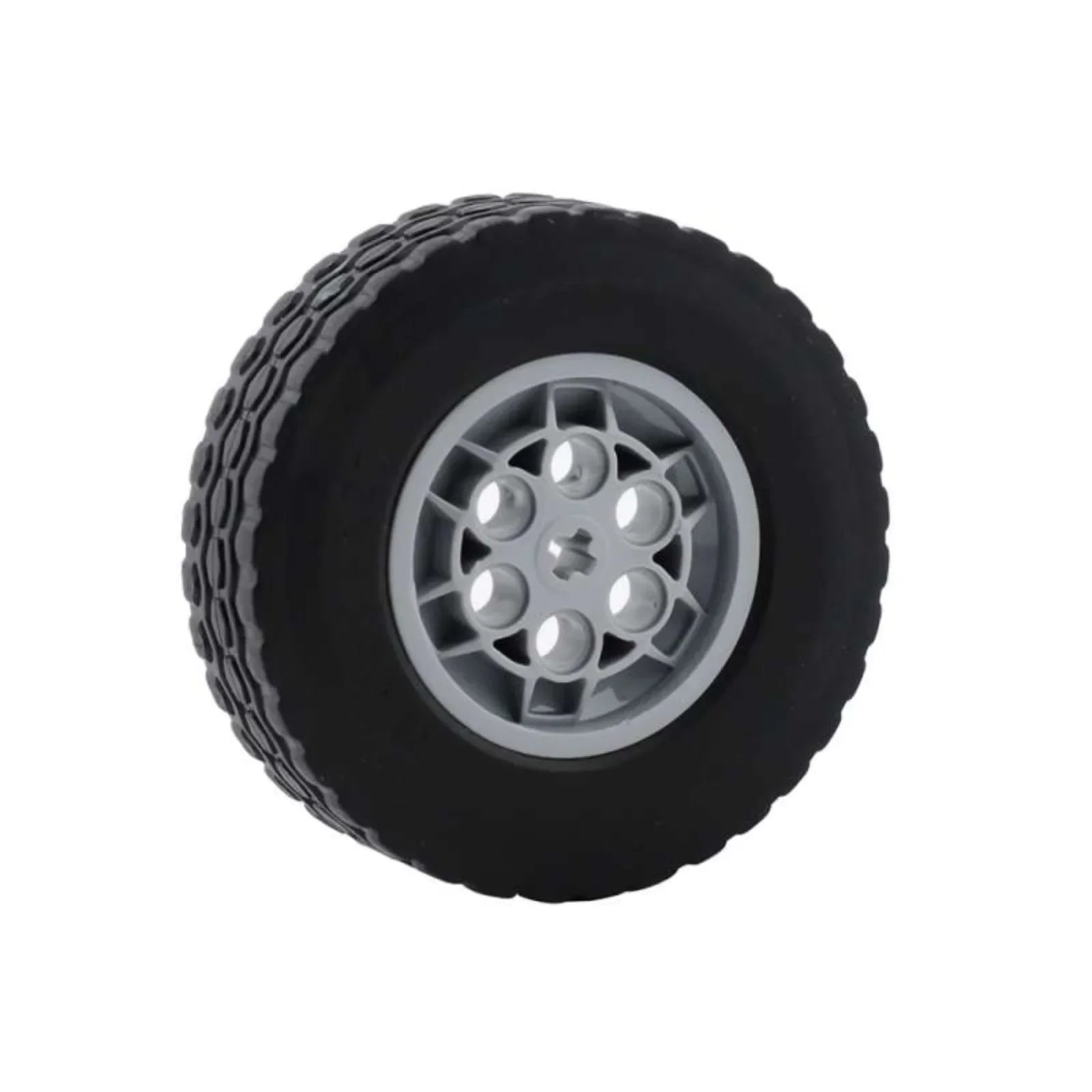 Piezas MOC negras, función de potencia, rueda de neumático de chasis de coche, 62,4x20mm, Compatible con Legoeds, accesorio de pieza de bloques de construcción, 4 Uds.