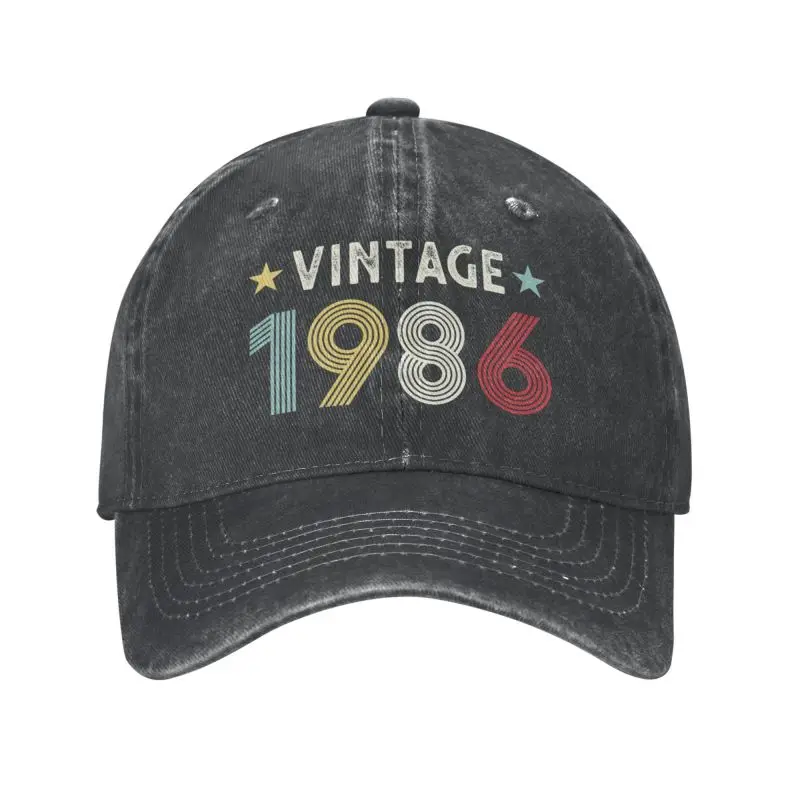 

Personalized Cotton Vintage 1986 Years Old Birthday Gifts Baseball Cap Men Women Adjustable Dad Hat Outdoor