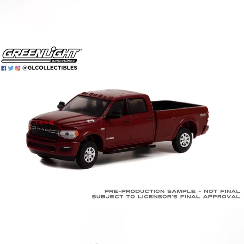 GreenLight 1:64 مقياس 2021 رام 2500 سبيكة سيارة نموذج جمع عرض لعبة مزخرفة هدية