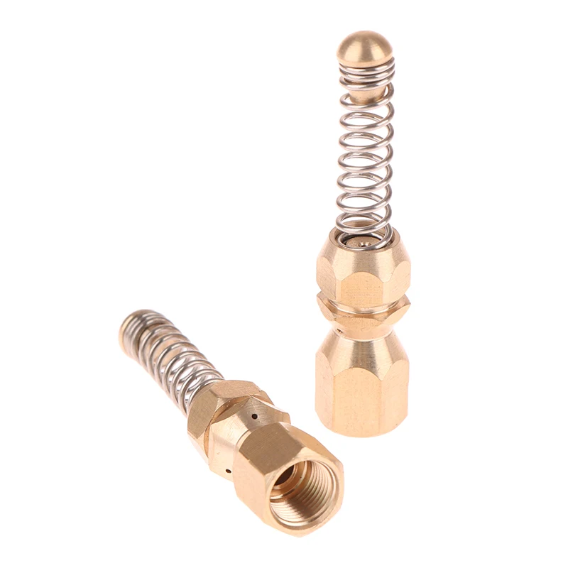 High Pressure Cleaner Sewer Drain Sewer Cleaning Nozzle Accessories 1/8 Inch Stainless Steel Quick Plug Drain Hose Nozzle Tools