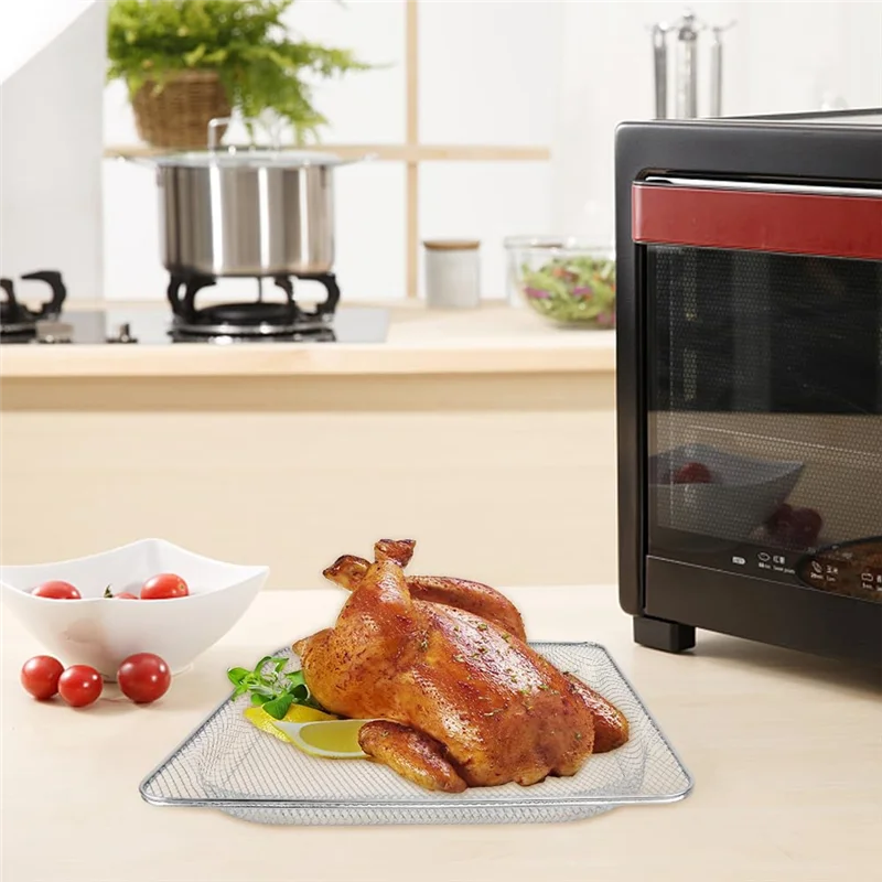 A94E-سلة فرن المقلاة الهوائية سلة المقلاة الهوائية رف قابل للغسل ديهيدراتور رف للإزالة فرن سلة شبكية لأجزاء نينجا فودي SP100