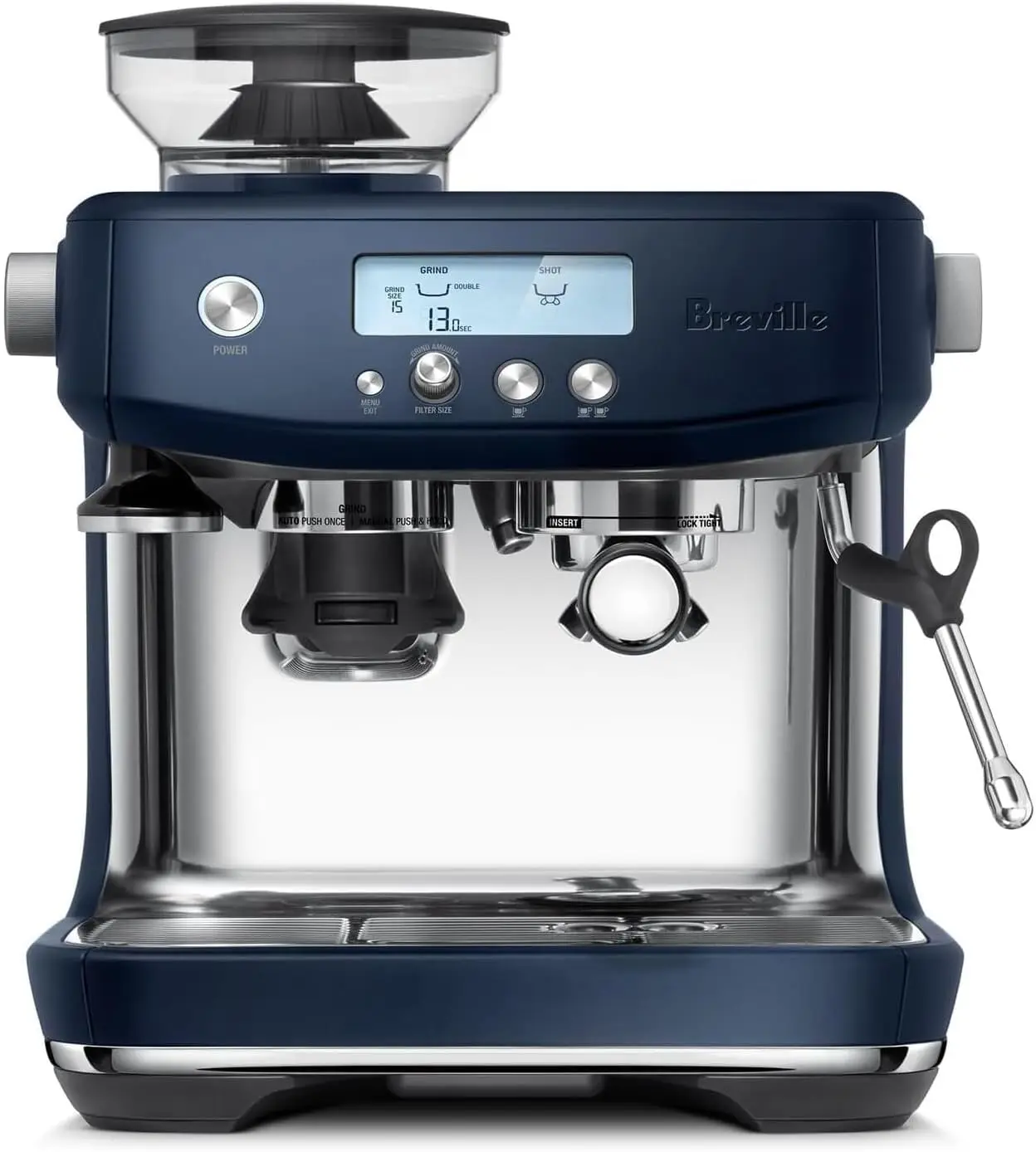 

Barista Pro Espresso Machine with Grinder & Milk , Espresso Maker with Seconds Heat Up, Cappuccino & Latte Machine for Home