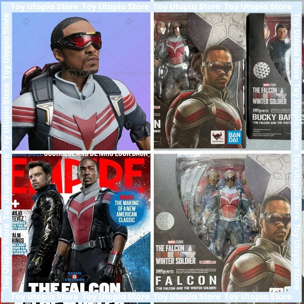 

Original SHF Figuarts Falcon & Winter Soldier Action Figures, Anime Model Collectible Toy for Fans