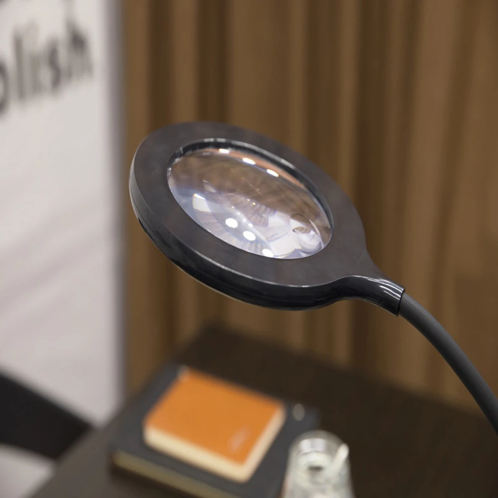 

Lamp Light Reading Desk with Clip Eye Protection Magnifying Glass Work