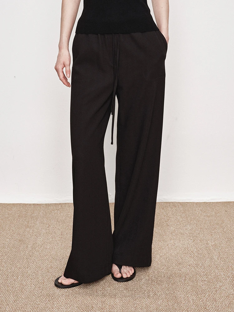 

Брюки UMILAB Sophistied Straight Leg Air Pants с эластичным поясом, скрывающие недостатки фигуры, с высокой талией, длинные, для повседневной носки, в стиле кэжуал