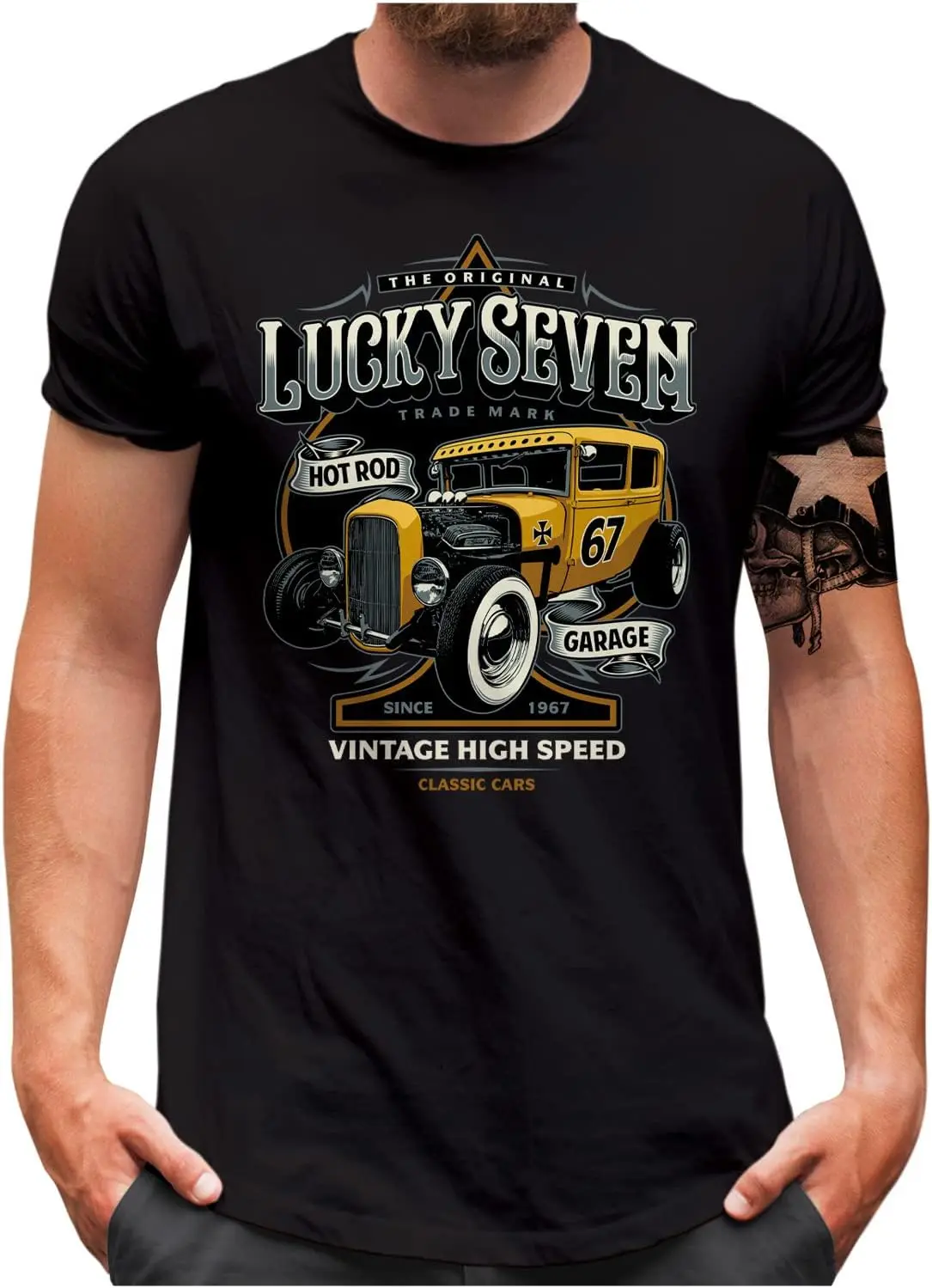 Oldschool Hot Rod Car Tuning Garage T-Shirt 100% Cotton O-Neck Short Sleeve Summer Casual Mens T-shirt Size S-3XL