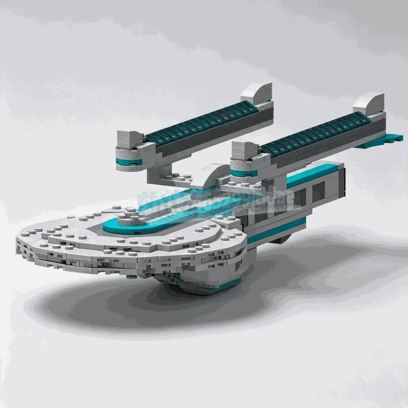 507PCS Futuristic Space Carrier Building Blocks Sci Fi Starship Vehicle Model DIY Assembly Toy Galactic Display Festival Gifts