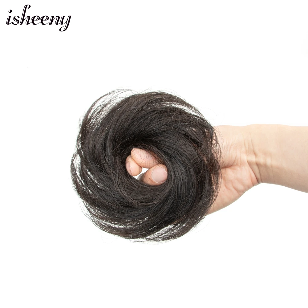 Piccoli panini per capelli umani Chignon 15g Updo Donut Wrap coda di cavallo estensioni dei capelli Remy Hairpiece 100% veri capelli umani naturali