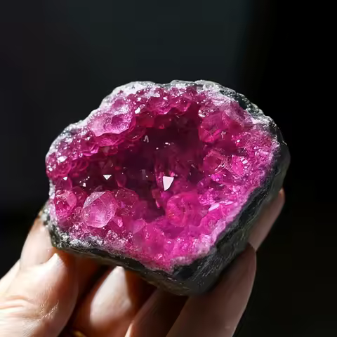 A stunning pink quartz cluster | A sparkling decoration, perfect for home and office, a unique geological gift idea. crystals