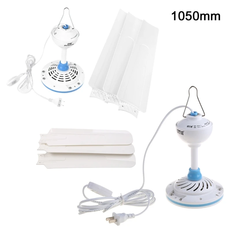 Ventilador colgante eléctrico silencioso con Cable interruptor, suministros para dormitorio, cocina y sala estar