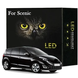 Led Interior Light Kit For Renault Grand Scenic 2 3 MK2 MK3 2004- 2009 2010 2011 2012 2013 2014 2015 2016 LED Bulbs Canbus