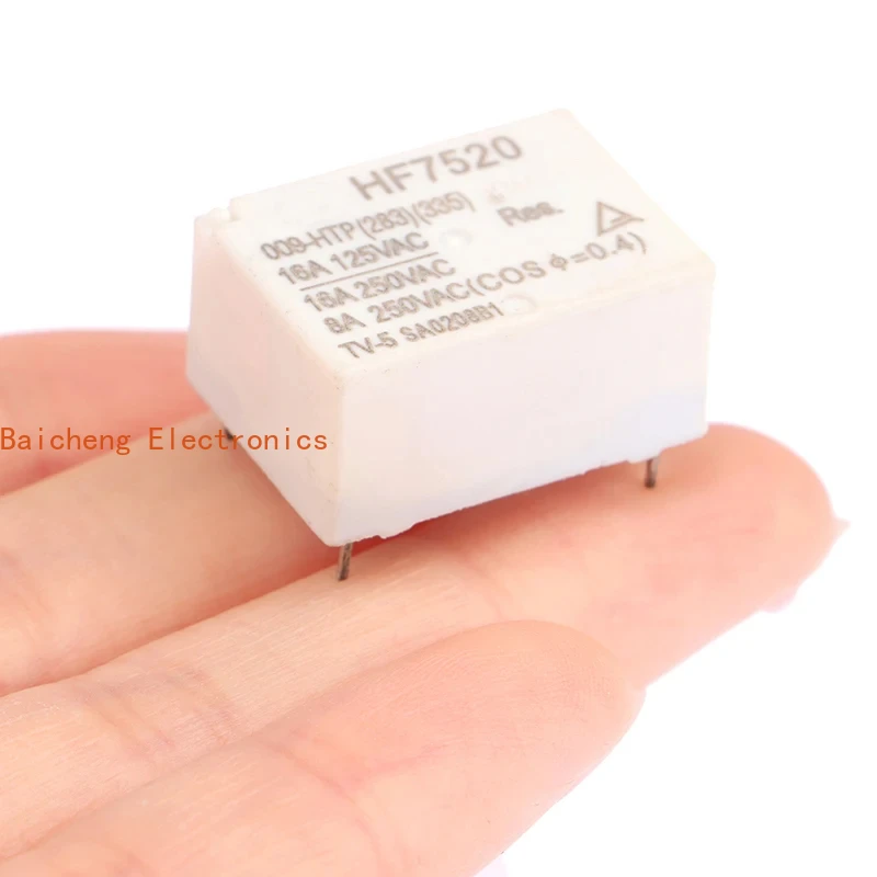 5PCS HF7520 009-HTP  16A 4pin Relay 4 Pin Constant Temperature Electric Heating Kettle Relay Replacement Part