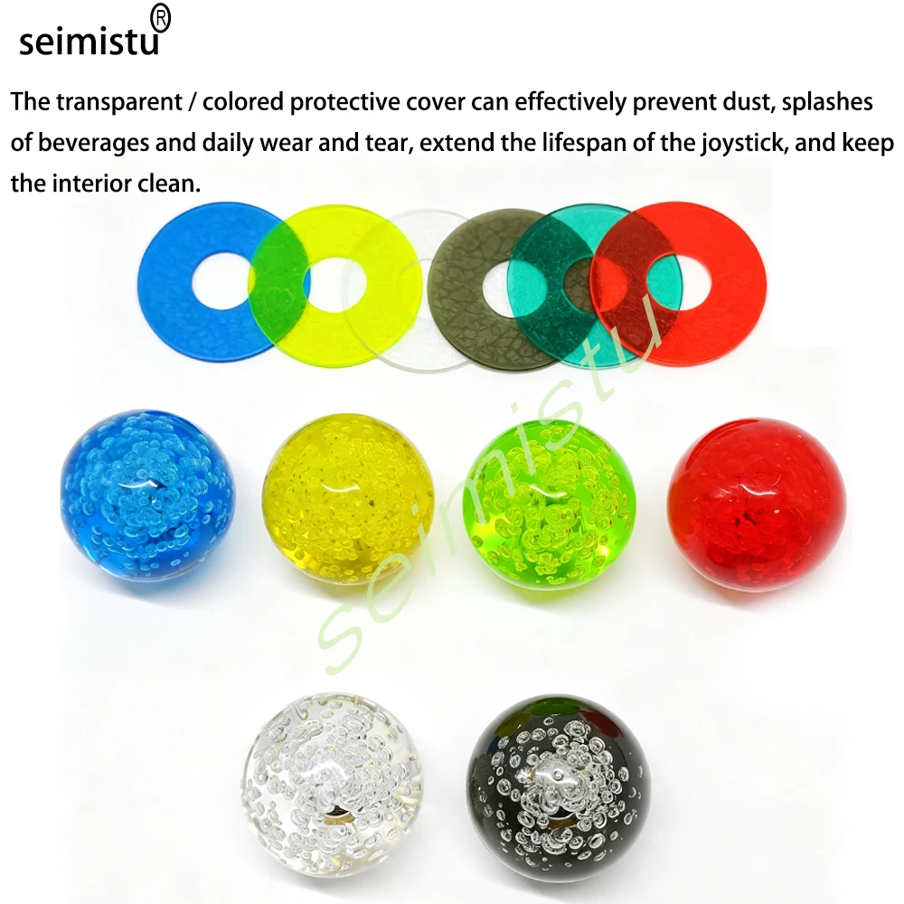 Transparente Kristallkugel-Joystick-Abdeckungen für SANWA/ZIPPY Beleuchtete Lightstick-Joysticks Kompatibel mit Arcade-Spielautomaten – Detail 3