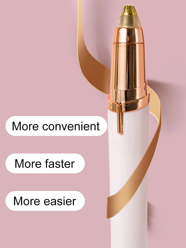 Electric Eyebrow Trimming Tool For Beginners Automatic Electric Eyebrow Trimmer Nose Hair Shaving Brush Scraper 1pc