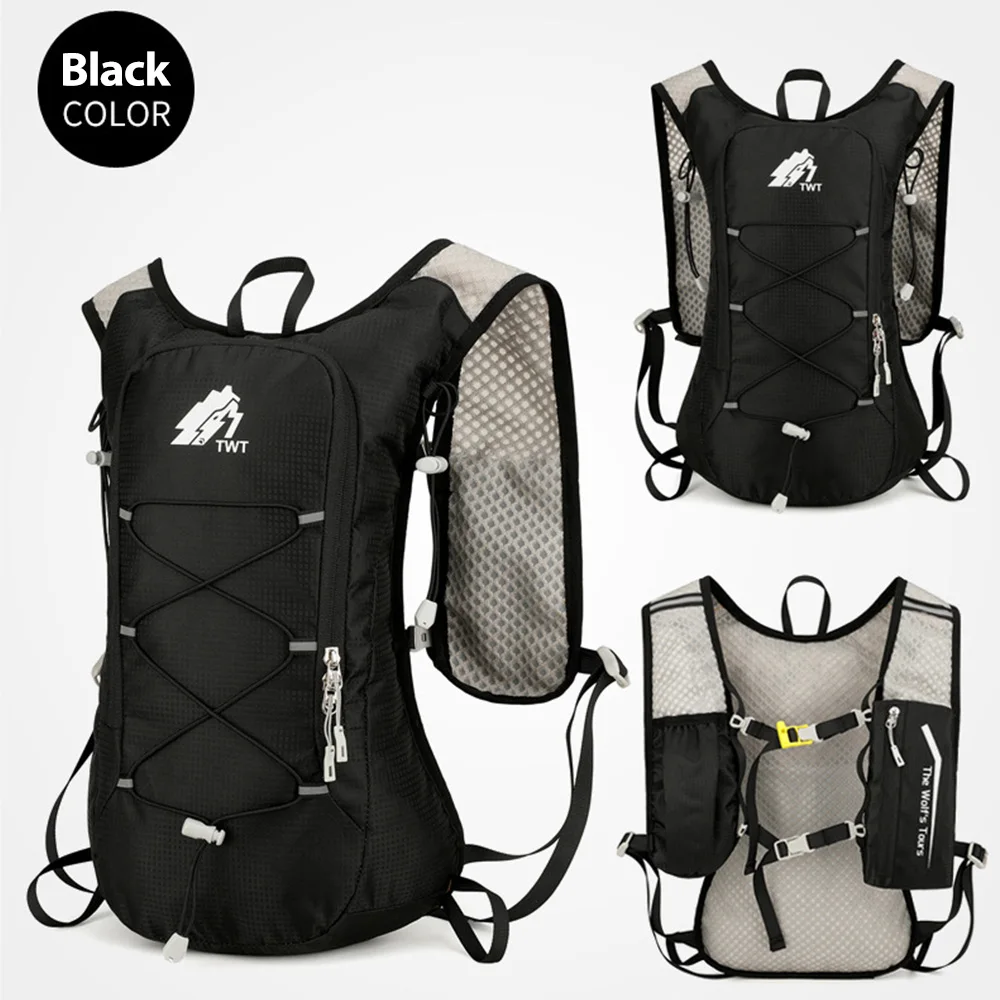 Lauf-Hydrationsweste Rucksack für Männer und Frauen Outdoor-Sporttasche Trail Marathon Jogging Wandern Rucksack Option mit Wasserbeutel – Detail 14