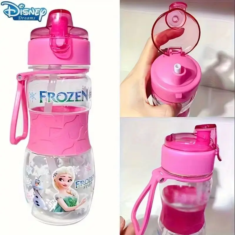 Disney Princess Elsa, Lightning McQueen Water Cup Cute cartoon Kids Water Cups, Portable Water Bottles Travel, Outings, Camping view 2