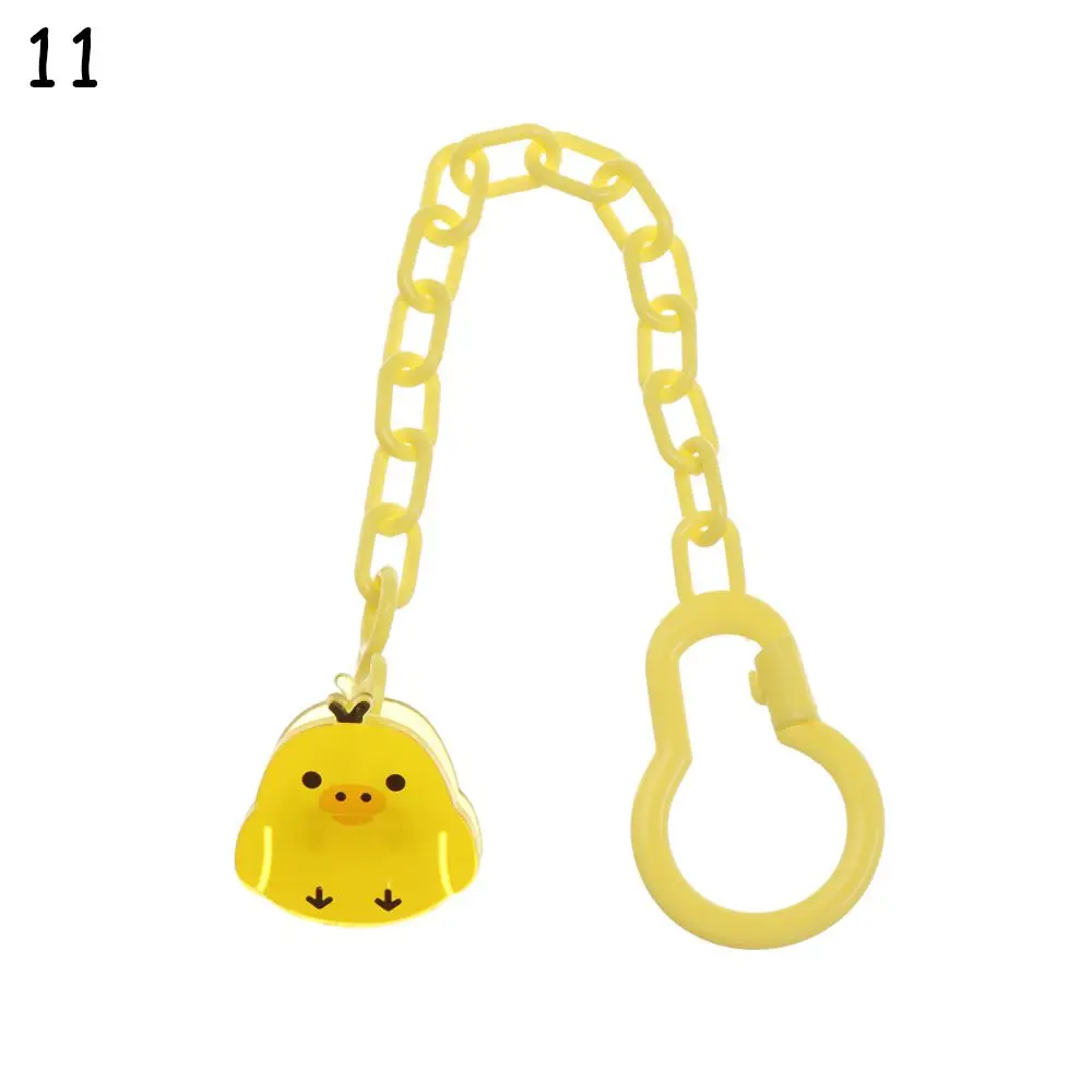 

Healthy Cartoon Animal Safety Pacifier Chain Clip Anti-Drop Hook Soother Clip Nipple Clasps