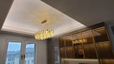 LED Postmodern Colorized Peacock Gold Designer