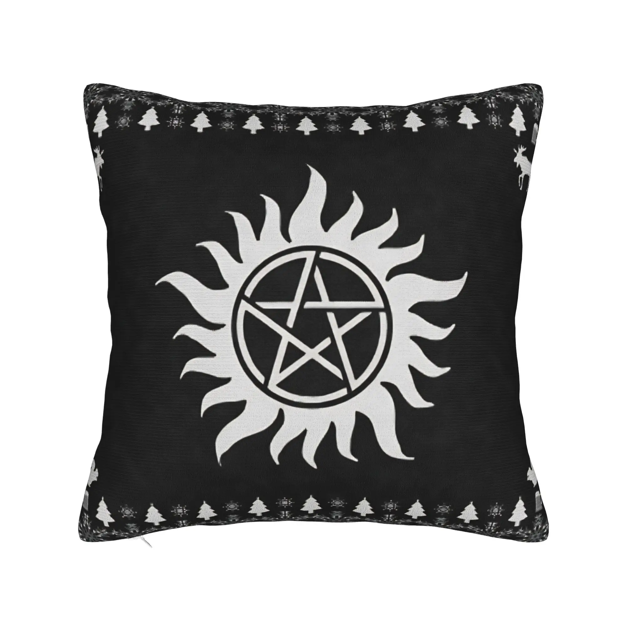 Supernatural Holiday Sweater Pillowcases  Morden Pillow Case For Couch Sofa Bedroom Design Pillow Cover