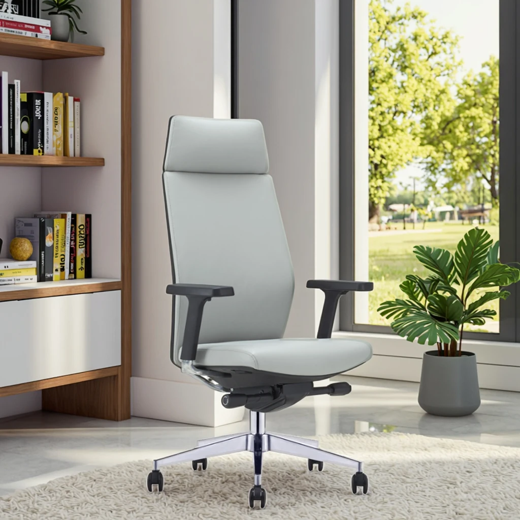 

# Executive Office Chair Modern Design Synthetic Leather Recliner With Adjustable Height