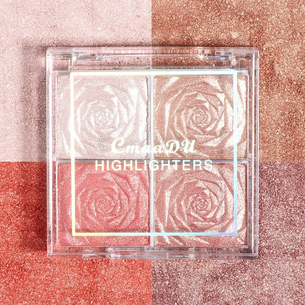 Kosmetyki Highgloss Blush 3D Face Bronzer Women Makeup Palette Narzędzie do makijażu Glitter Highlighter Palette Diamond Highlight Powder