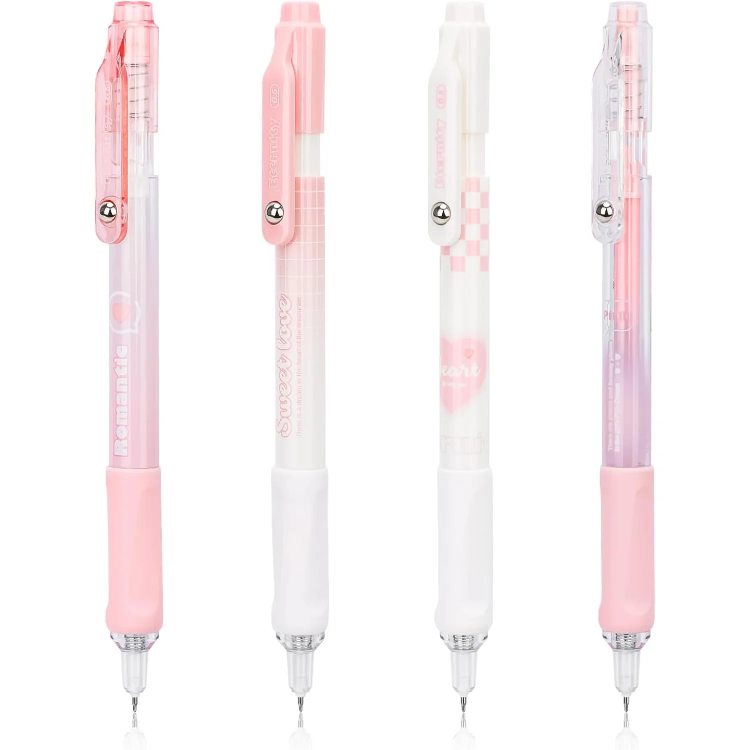 

Dndo 4Pcs Cute Aesthetic Gel Pens, 0. No Smear Smudge Japanese Black Ink Pens Fine Point Smooth Writing Pens for Journaling Note