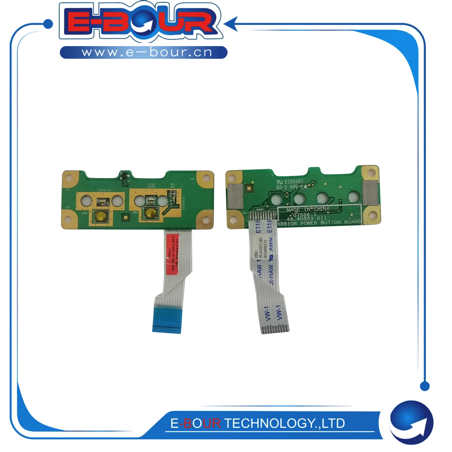 New Notebook Repair Accessory ON OFF Switch for H CQ50 48.4H503.011 Laptop Power Button Board with Flex Ribbon Cable