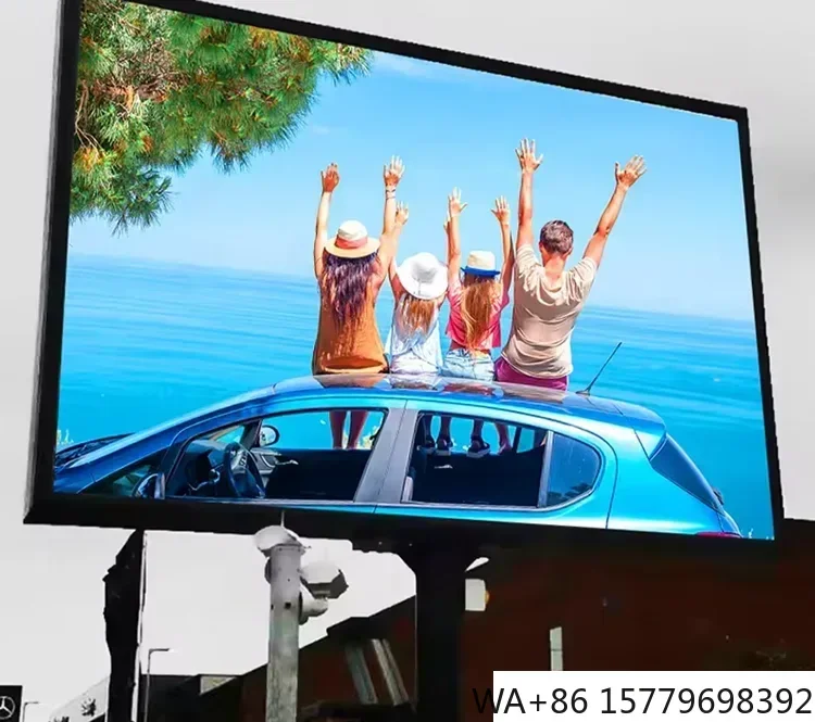 Outdoor Waterproof P6.67 LED Display Fixed Double Sides Street Pole Billboard