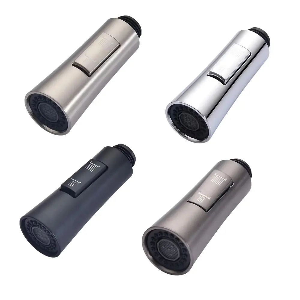 

Durable Plastic Faucet Adapter Pull-out Type Adjustable Shower Nozzle Sprayer Anti-splash Replacement Tap Universal