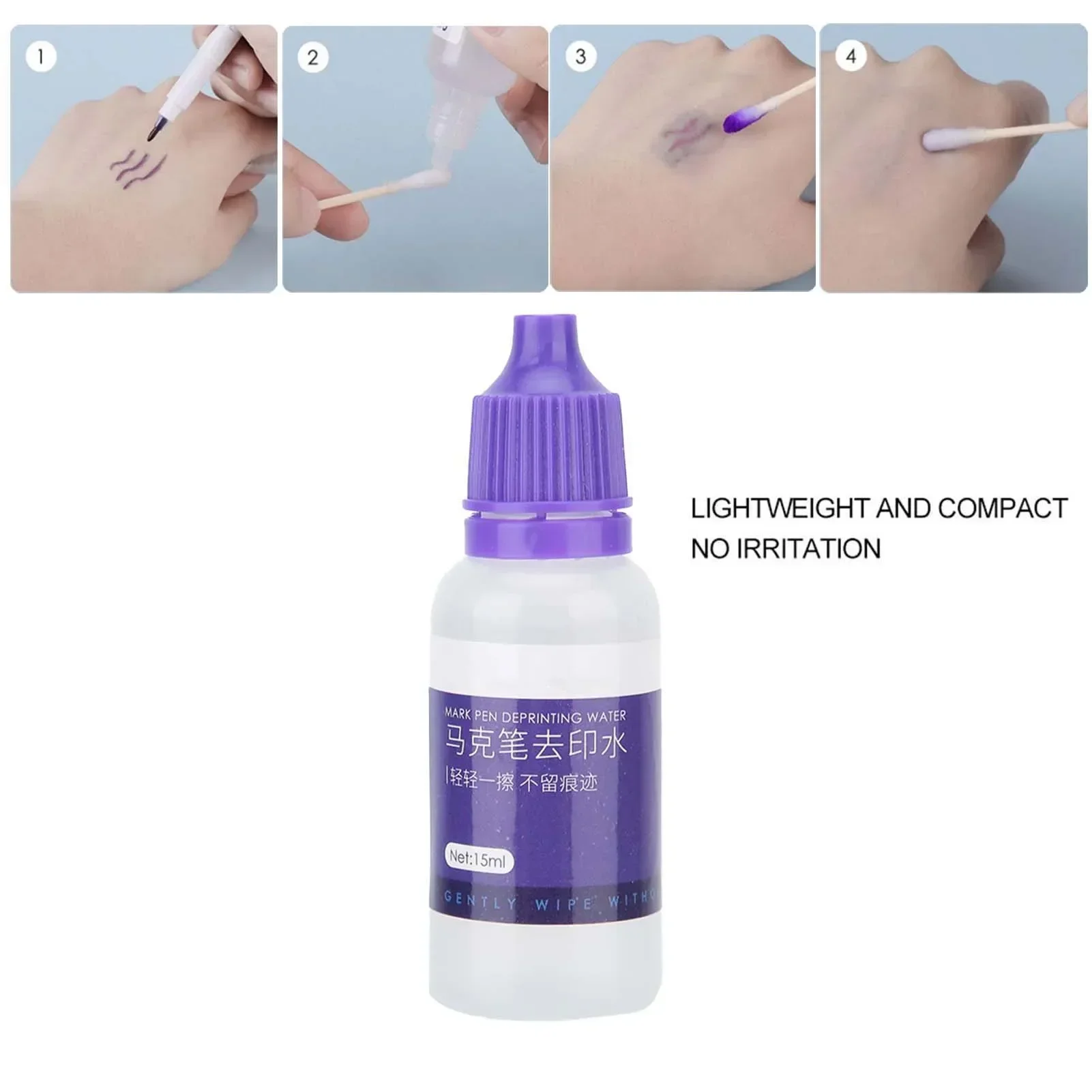 15ml Microblading Mark Pen Mark Removal Erasing Liquid Marker Tool Eraser Cleanser Semi-Permanent Tattoo Tool Supplies Accessory