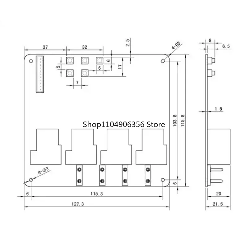 for 4-Way countdown time control board, timing board, can control 1 to 4 devices individually